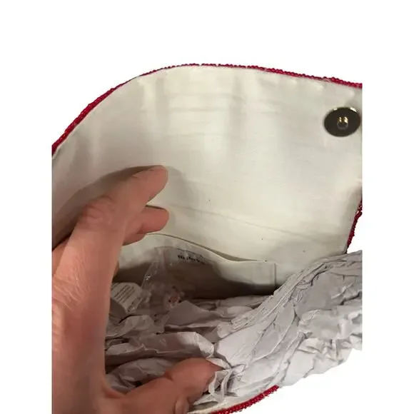 Anthropologie Fiona Beaded Bag Skiers Edition - Picture 10 of 12